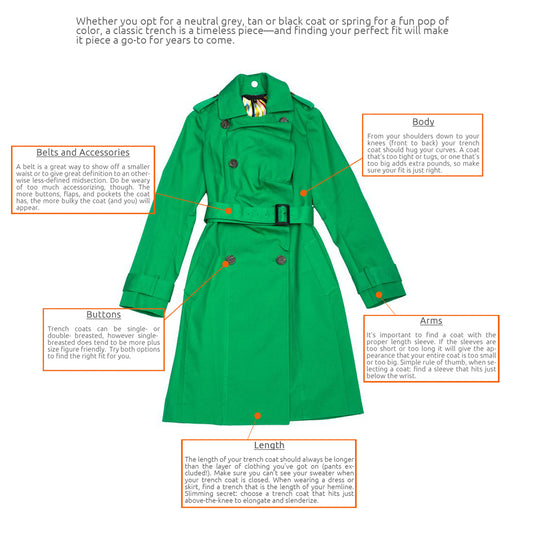 FIT & FLATTERY PLUS SIZE TRENCH
