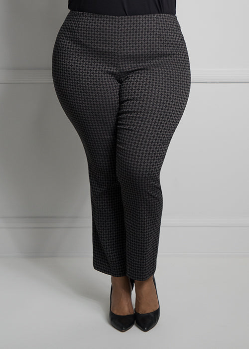 Side Zip Jacquard Pant