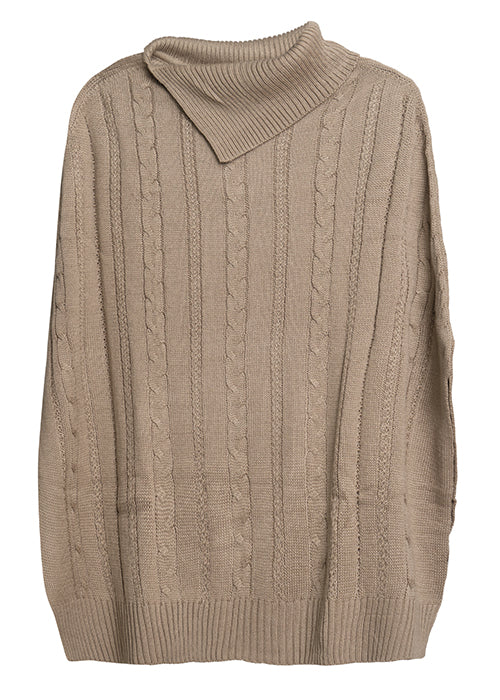 Knit Cape, Camel