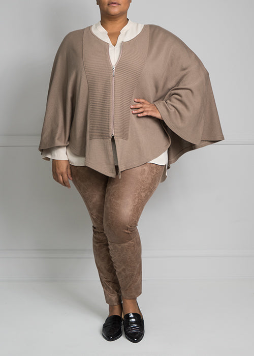 Knit Cape, Camel