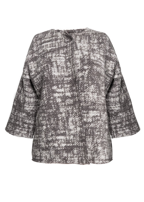 Boucle Snap Front Cardi